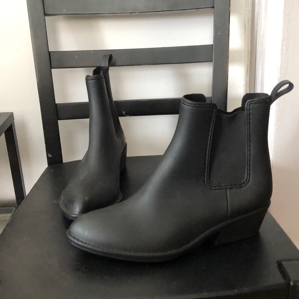 Black Jeffrey Campbell rain booties